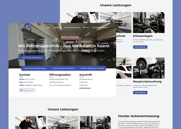 Website-Screenshot: wgfahrzeugtechnik.de